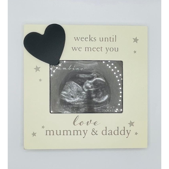 Countdown Mummy & Daddy Baby Scan Frame - The Little Darlings
