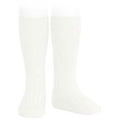Linen Knee High Rib Socks - The Little Darlings