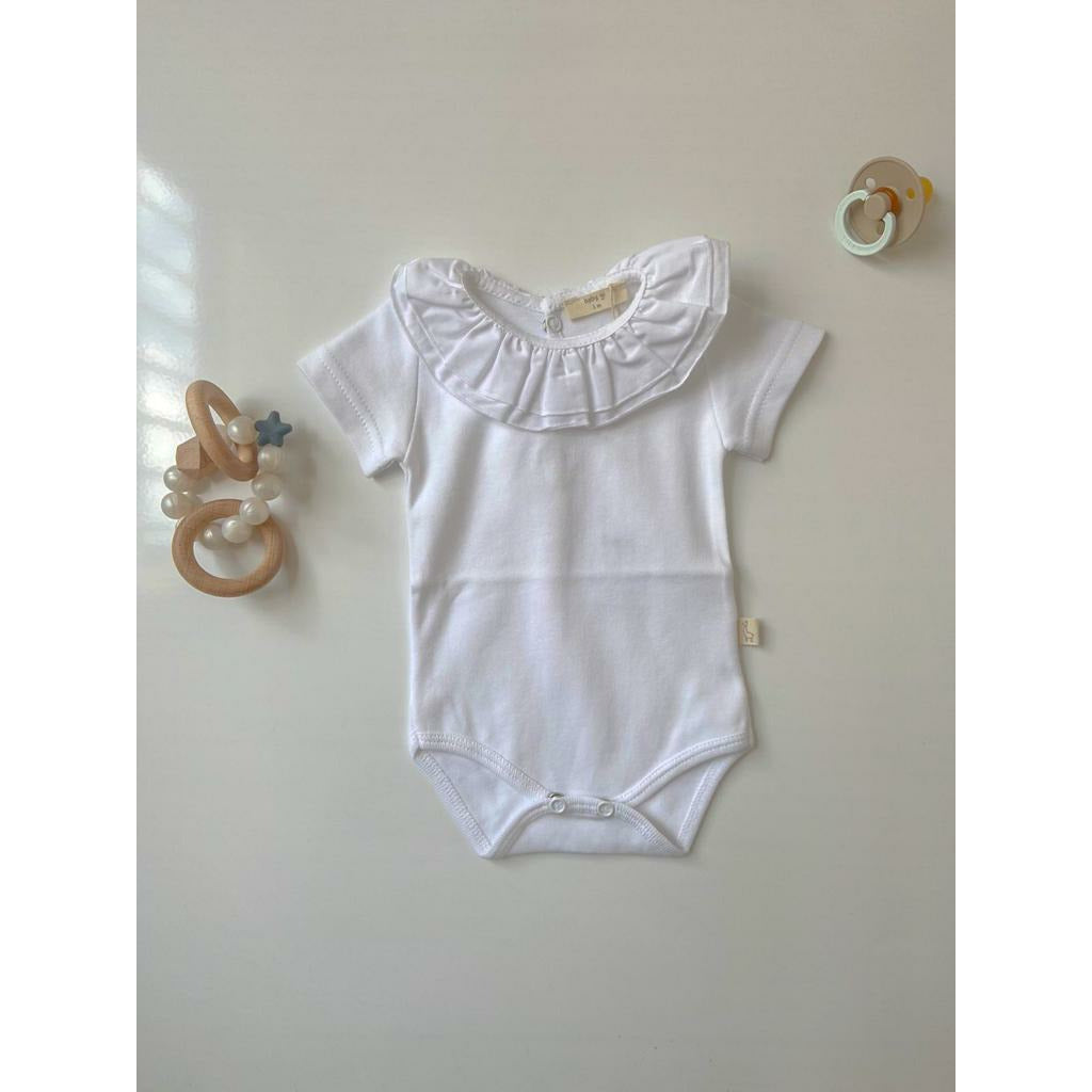 Baby Gi White Cotton Bodysuit - The Little Darlings