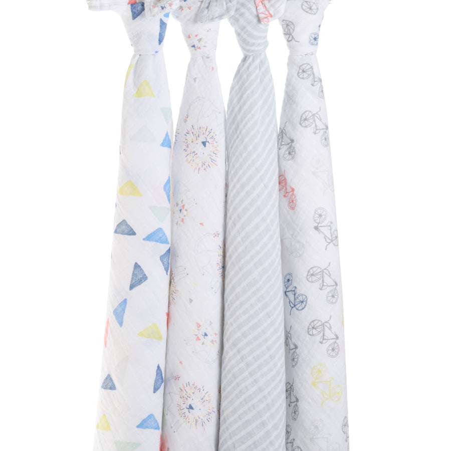 leader of the pack 4-pack classic swaddles - The Little Darlings