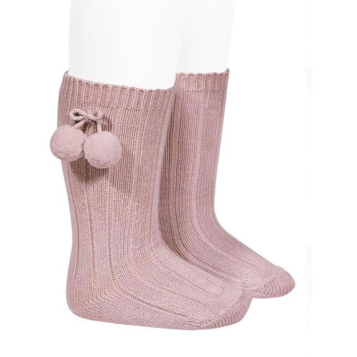 Knee High Pom Pom socks - The Little Darlings