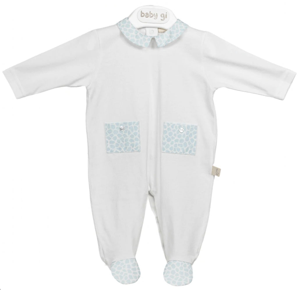 Baby Gi Beach Collection Sleepsuit Blue - The Little Darlings