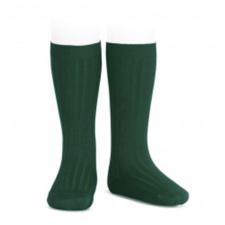 Green Rib Knee High Socks - The Little Darlings