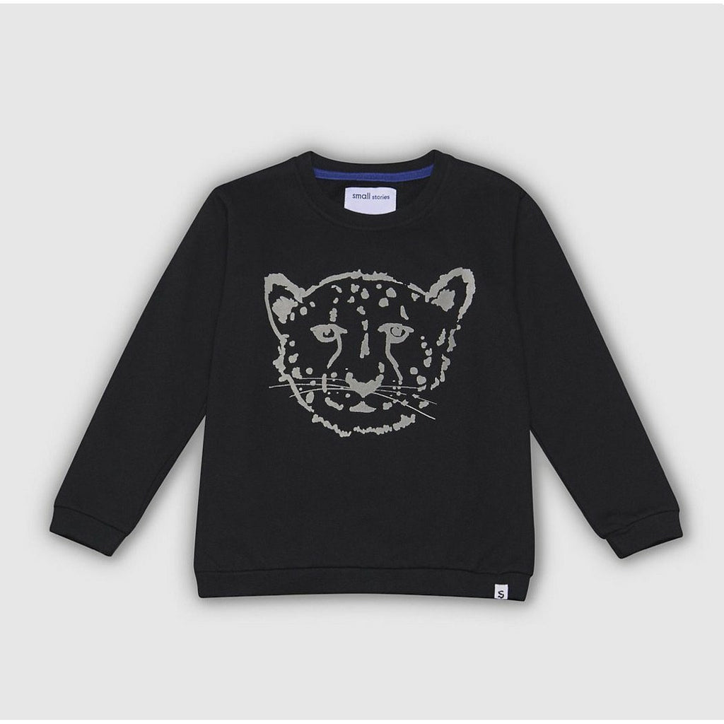 Black Cheetah Sweatshirt - The Little Darlings